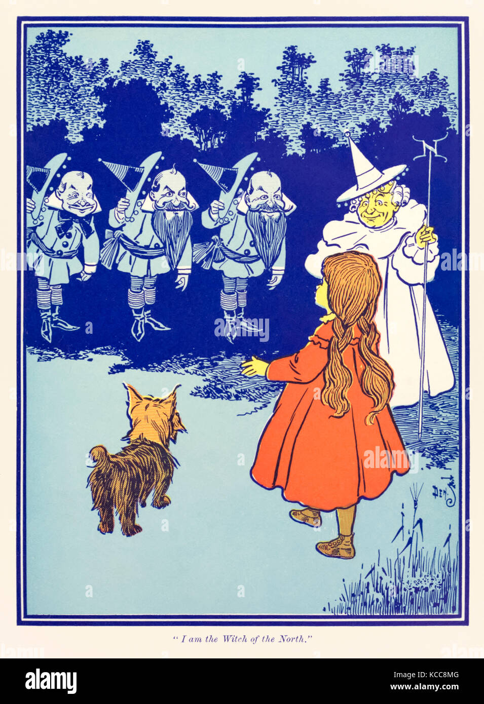 "Je suis la sorcière du Nord" à partir de 'Le Wonderful Wizard of Oz' par L. Frank Baum (1856-1919) avec des photos de W. W. Denslow (1856-1915). Voir plus d'informations ci-dessous. Banque D'Images