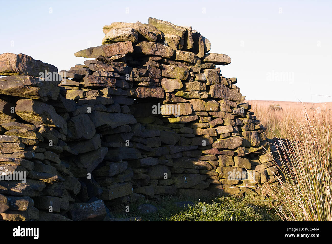 Hempshaws moins ferme, Anglezarke Moor, West Pennine Moors Banque D'Images