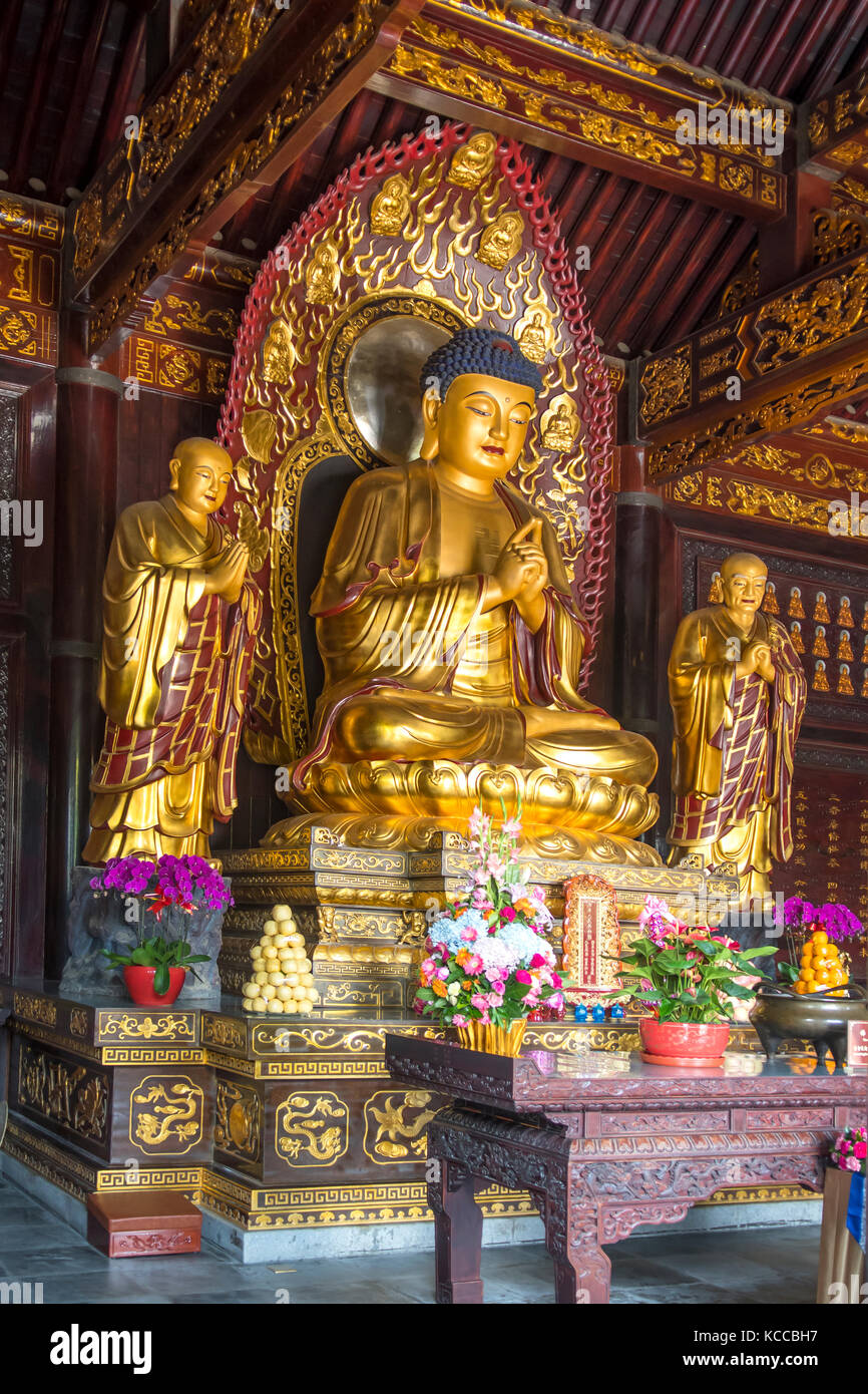 Bouddha à la Pagode de l'oie, Xi'an, Chine Banque D'Images