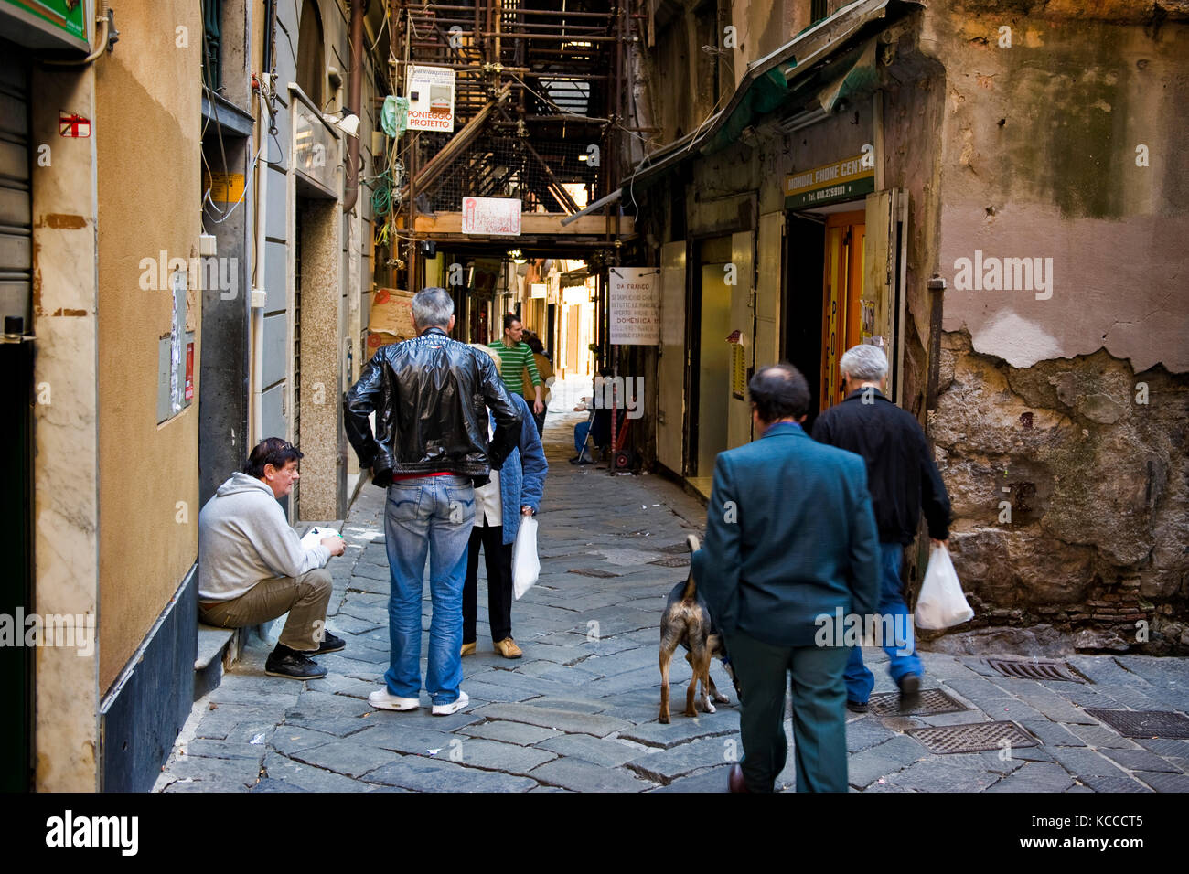 Caruggi, vieille ville, Gênes, Italie Banque D'Images