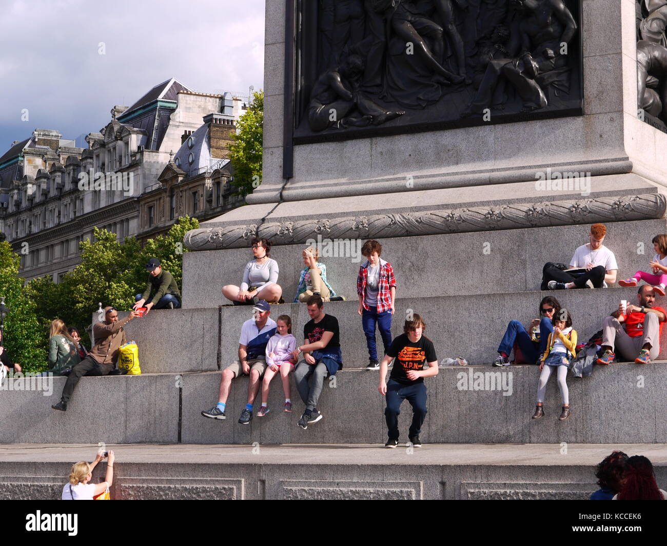 Trafalgar square london Banque D'Images