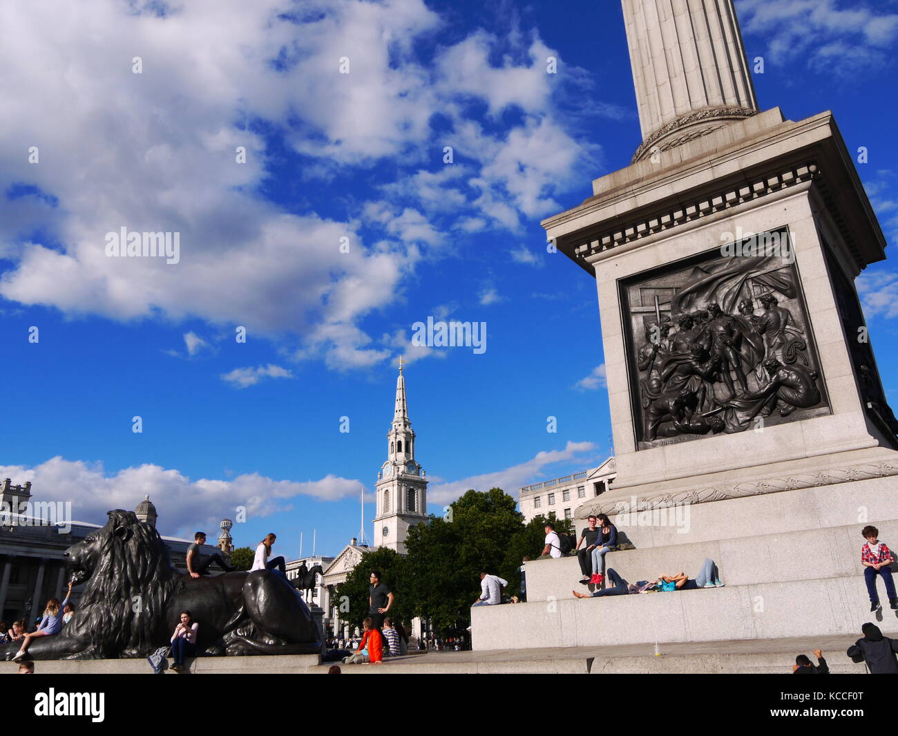 Trafalgar square london Banque D'Images