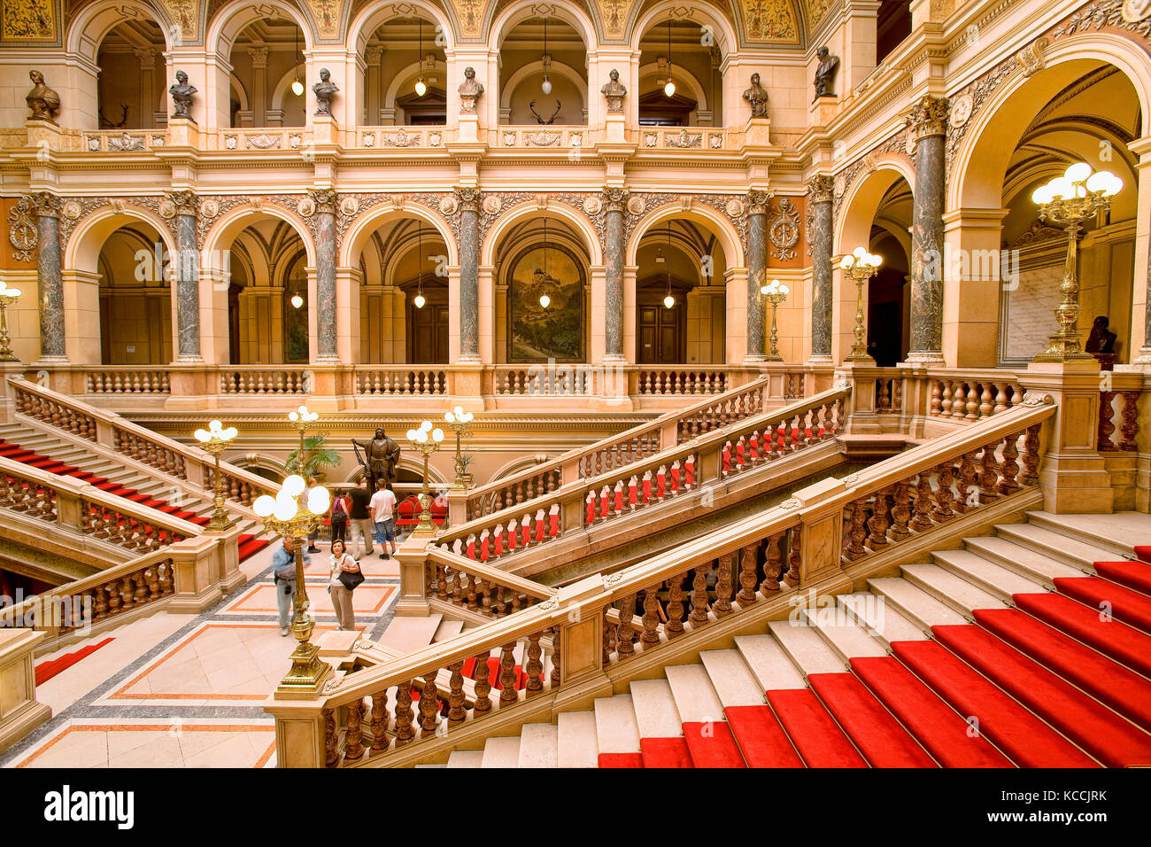 Intérieur du Musée national de Prague Banque D'Images