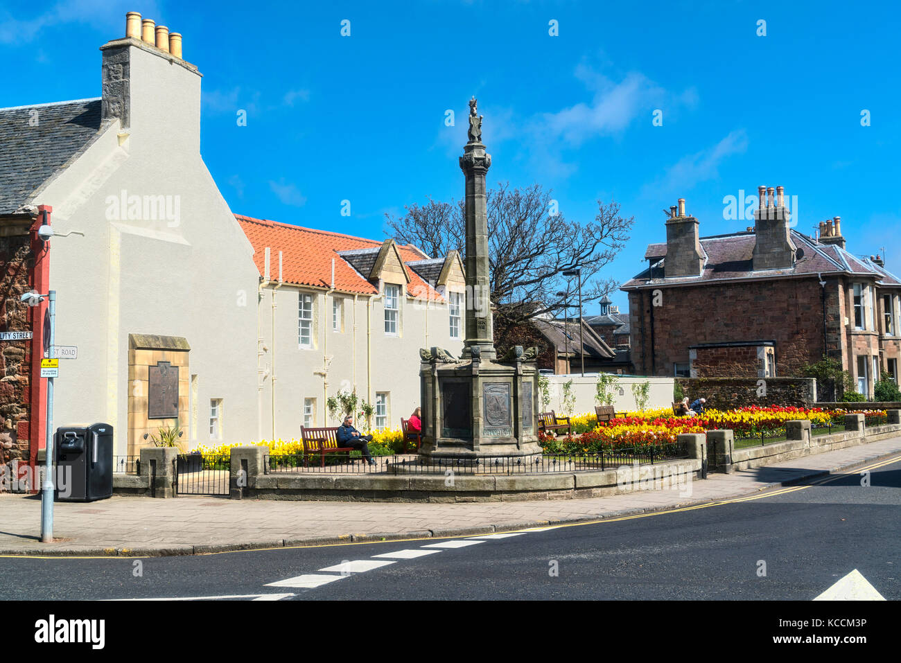 Le centre-ville de North Berwick, fleur, East Lothian, Scotland, UK. Banque D'Images
