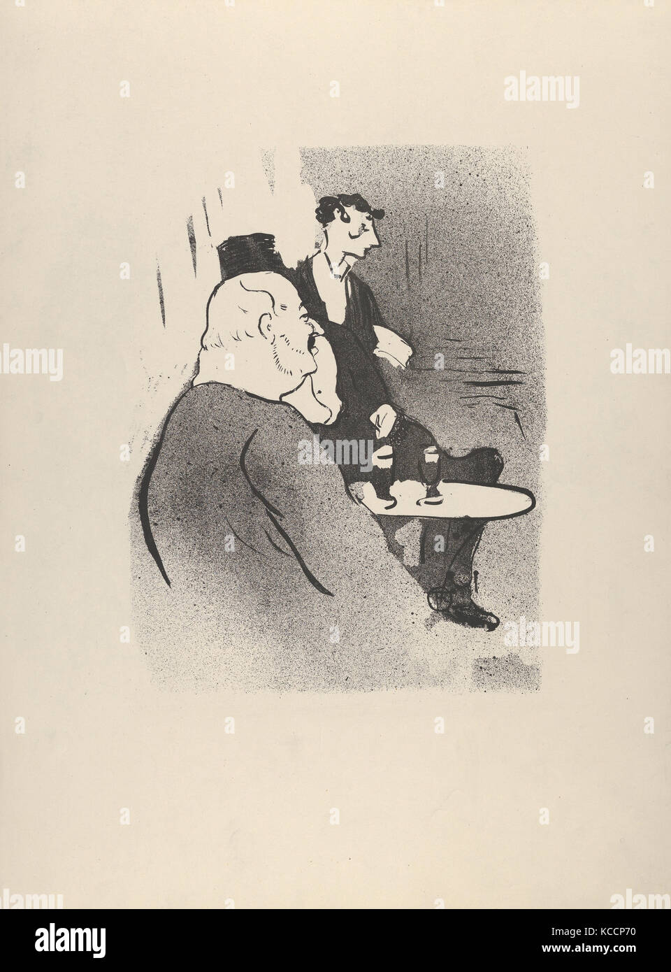 Les Ambassadeurs à Ducarre (de : Le Café Concert), Henri de Toulouse-Lautrec, 1893 Banque D'Images