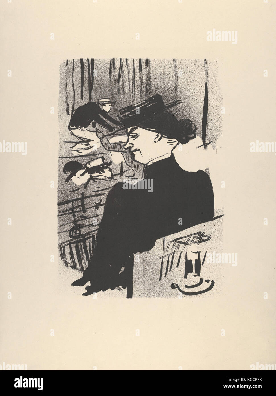 Un Spectateur (de : Le Café Concert), Henri de Toulouse-Lautrec, 1893 Banque D'Images