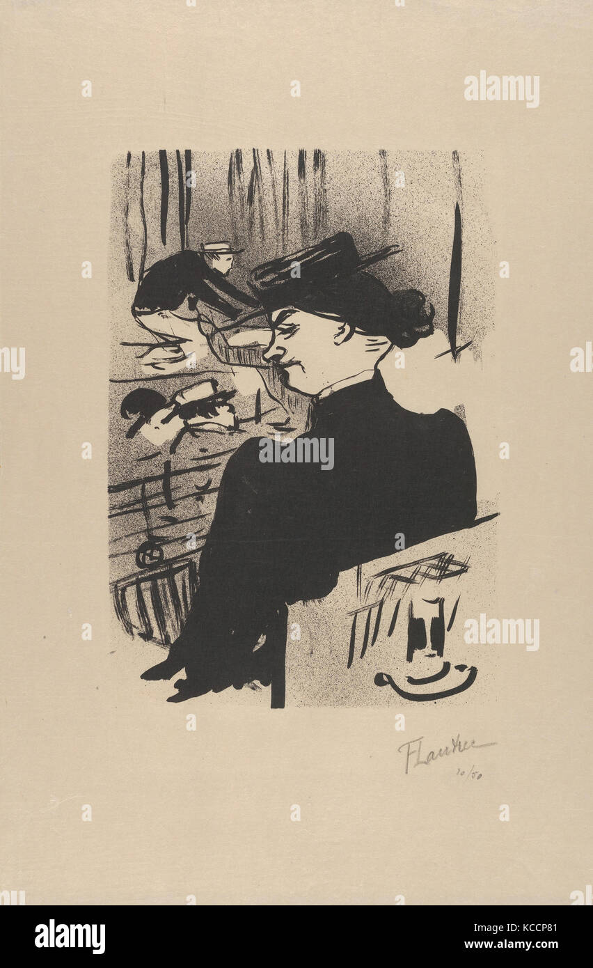 Un Spectateur (de : Le Café Concert), Henri de Toulouse-Lautrec, 1893 Banque D'Images