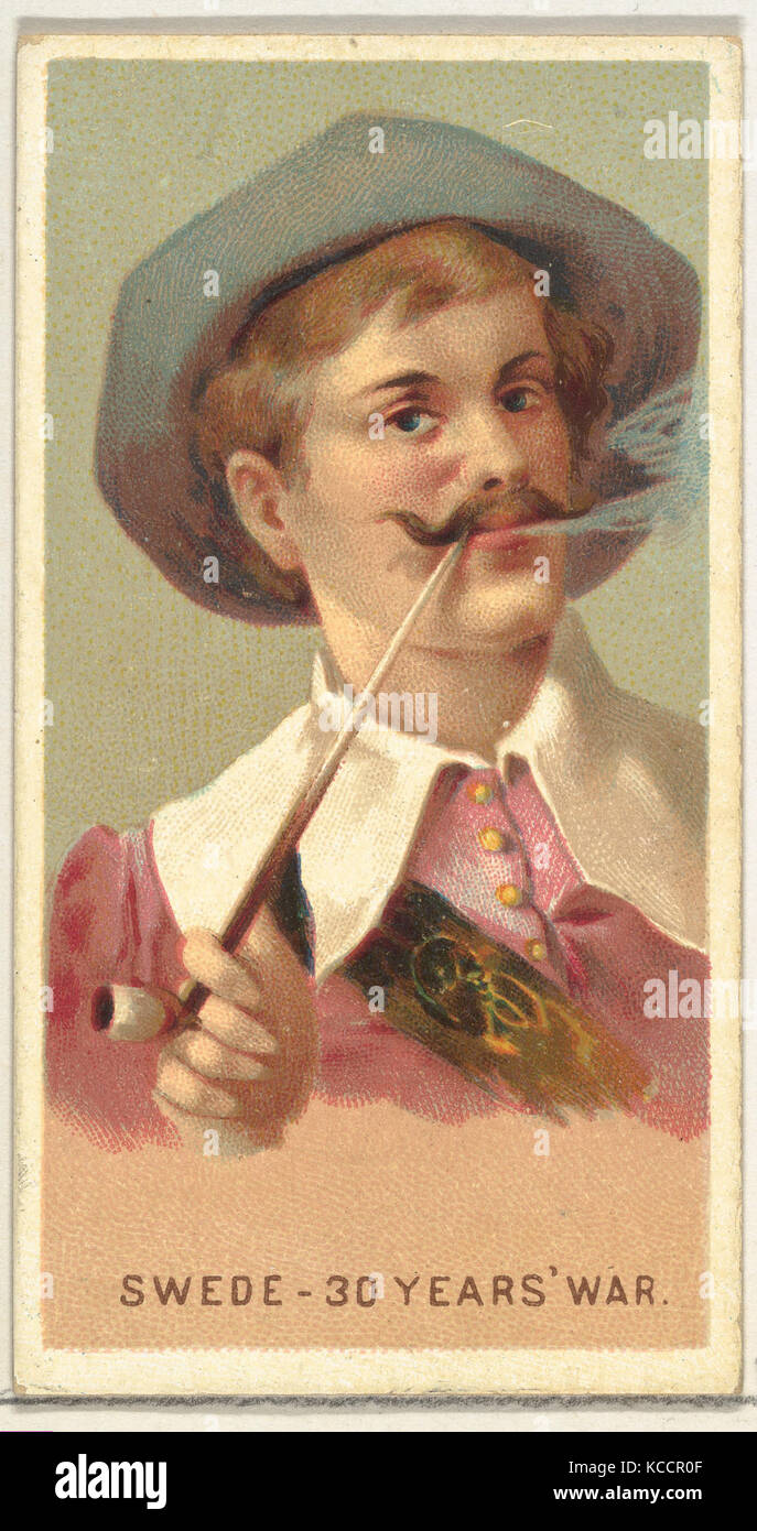 Suédois dans la guerre de 30 ans, les fumeurs du monde de série (N33) pour Allen & Ginter Cigarettes, 1888 Banque D'Images