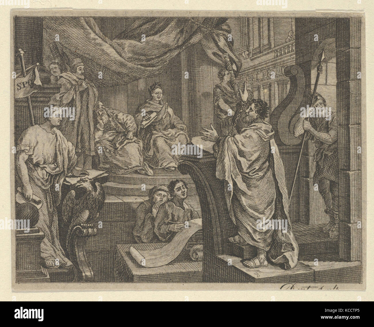 Sullivan, Paul avant de Felix, après William Hogarth, ca. 1800 Banque D'Images