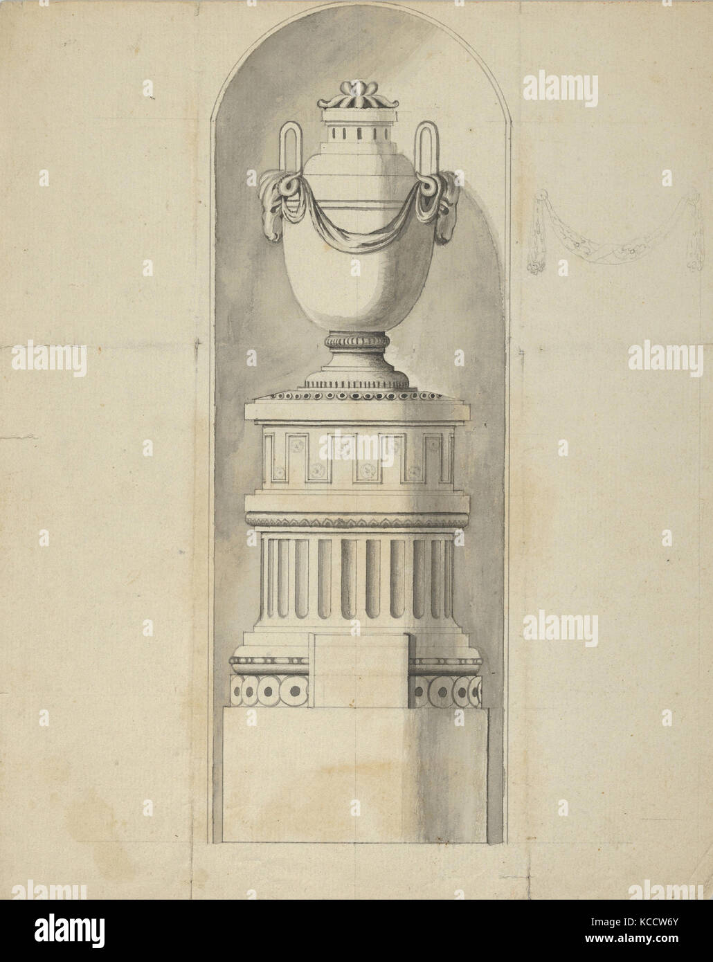 Conception pour une niche, anonyme, l'allemand, 19e siècle, fin du 18e-première moitié du 19e siècle Banque D'Images
