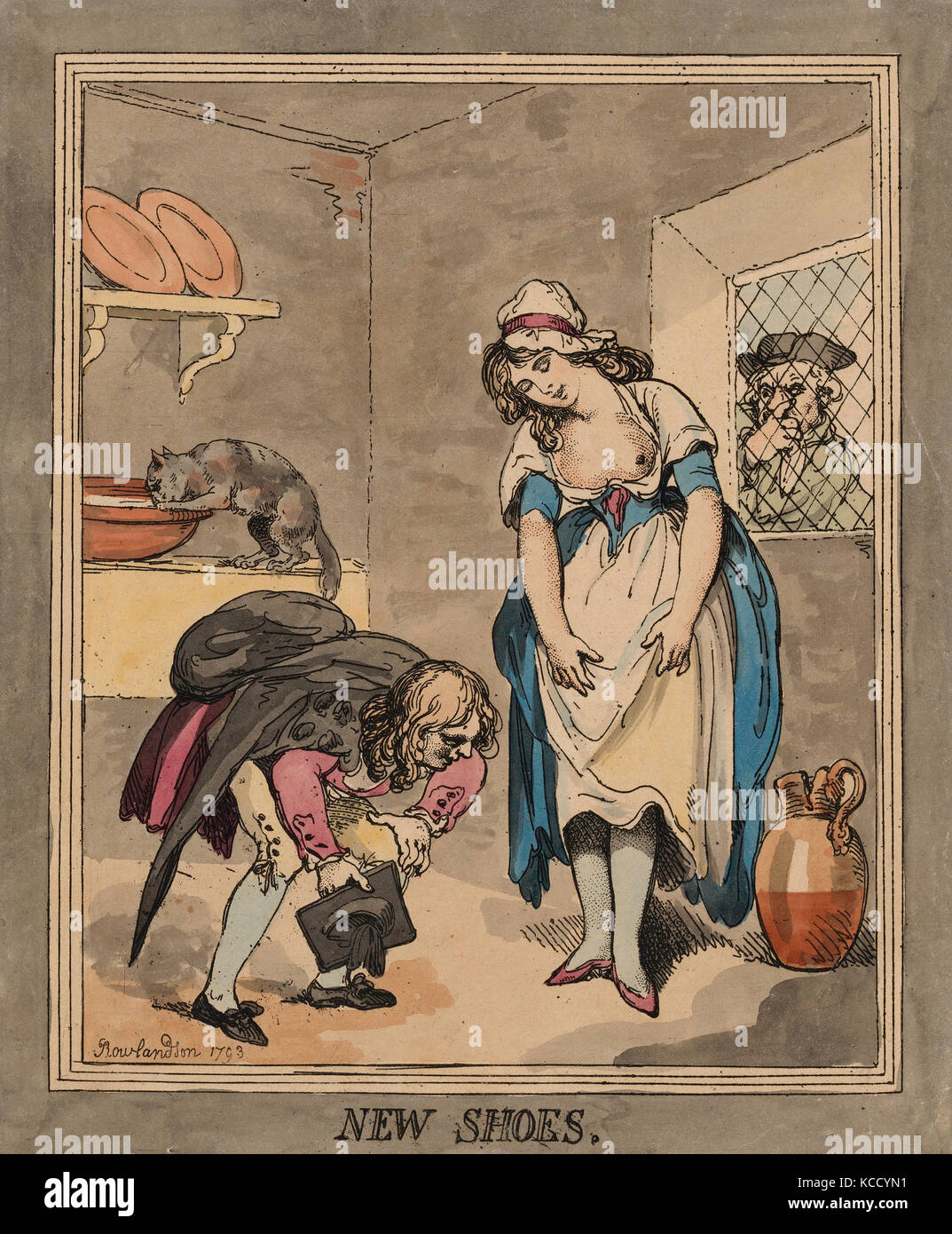 Dessins et gravures, d'impression, de nouvelles chaussures, artiste, Thomas Rowlandson, britanniques, Londres 1757-1827, Londres, Thomas Rowlandson, 1757 Banque D'Images