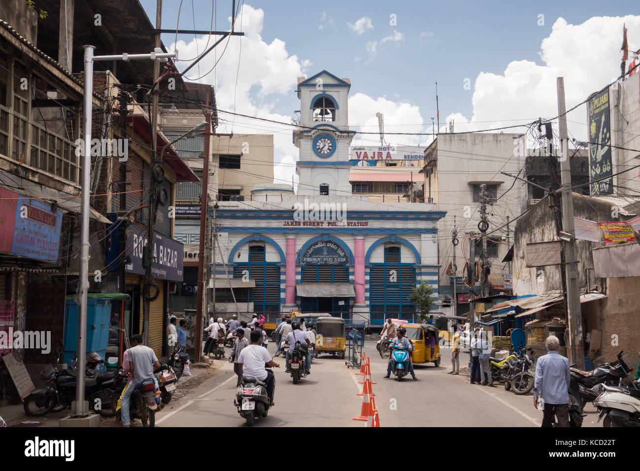 Poste de police de St James Street à Secunderabad, Inde Banque D'Images