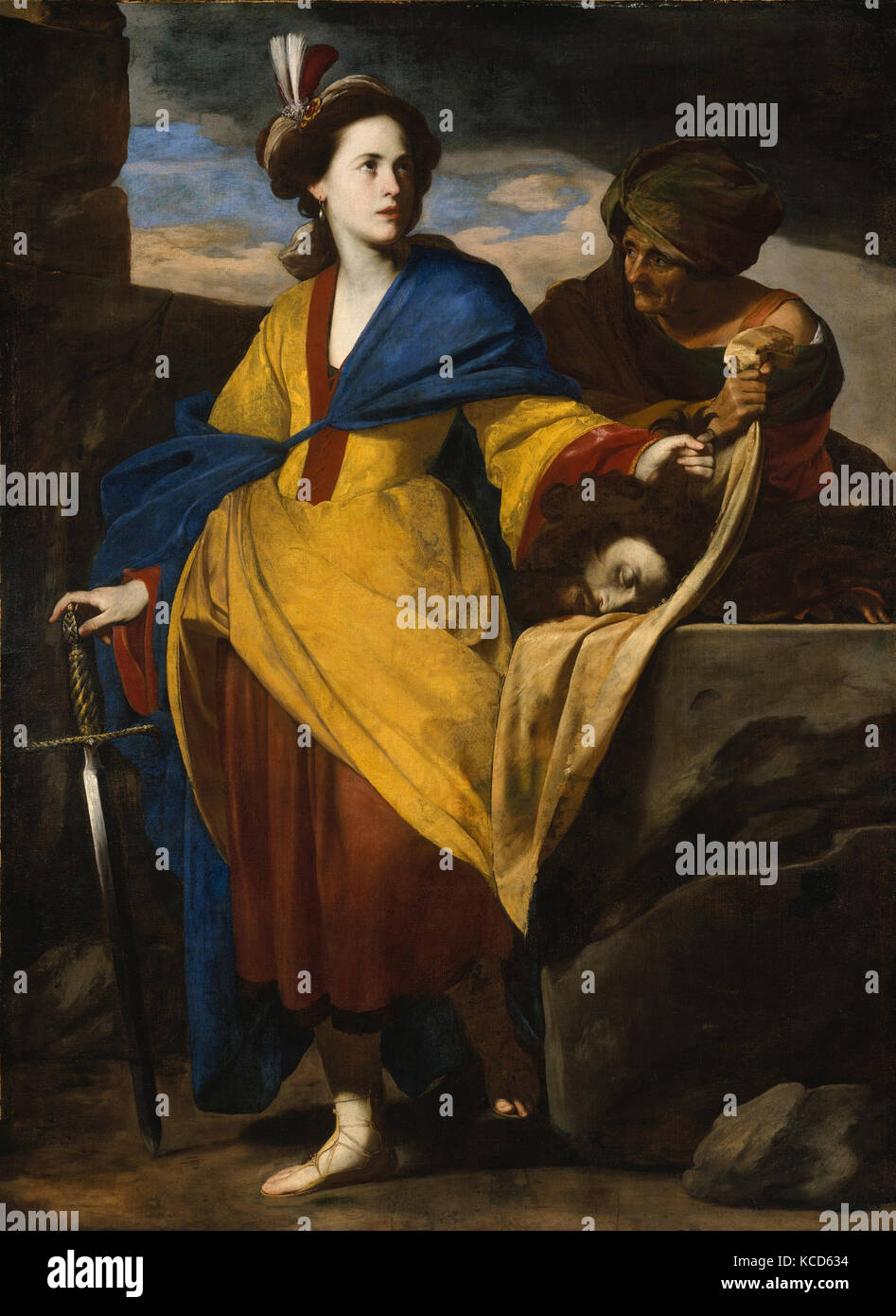 Judith avec la tête d'Holoferne, St Francis, ca. 1640 Banque D'Images