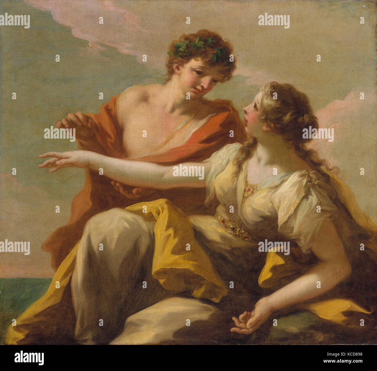 Bacchus et Ariane, Giovanni Antonio Pellegrini, années 1720 Banque D'Images