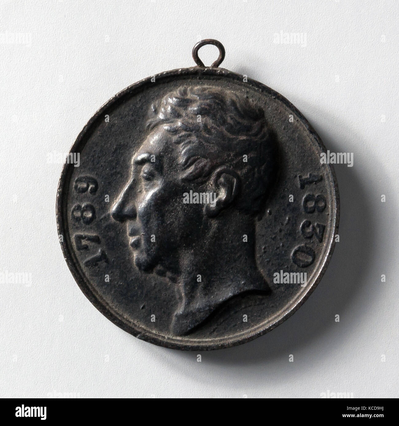 Médaille du Marquis de Lafayette, Jacques Édouard Gatteaux, 1830 Banque D'Images