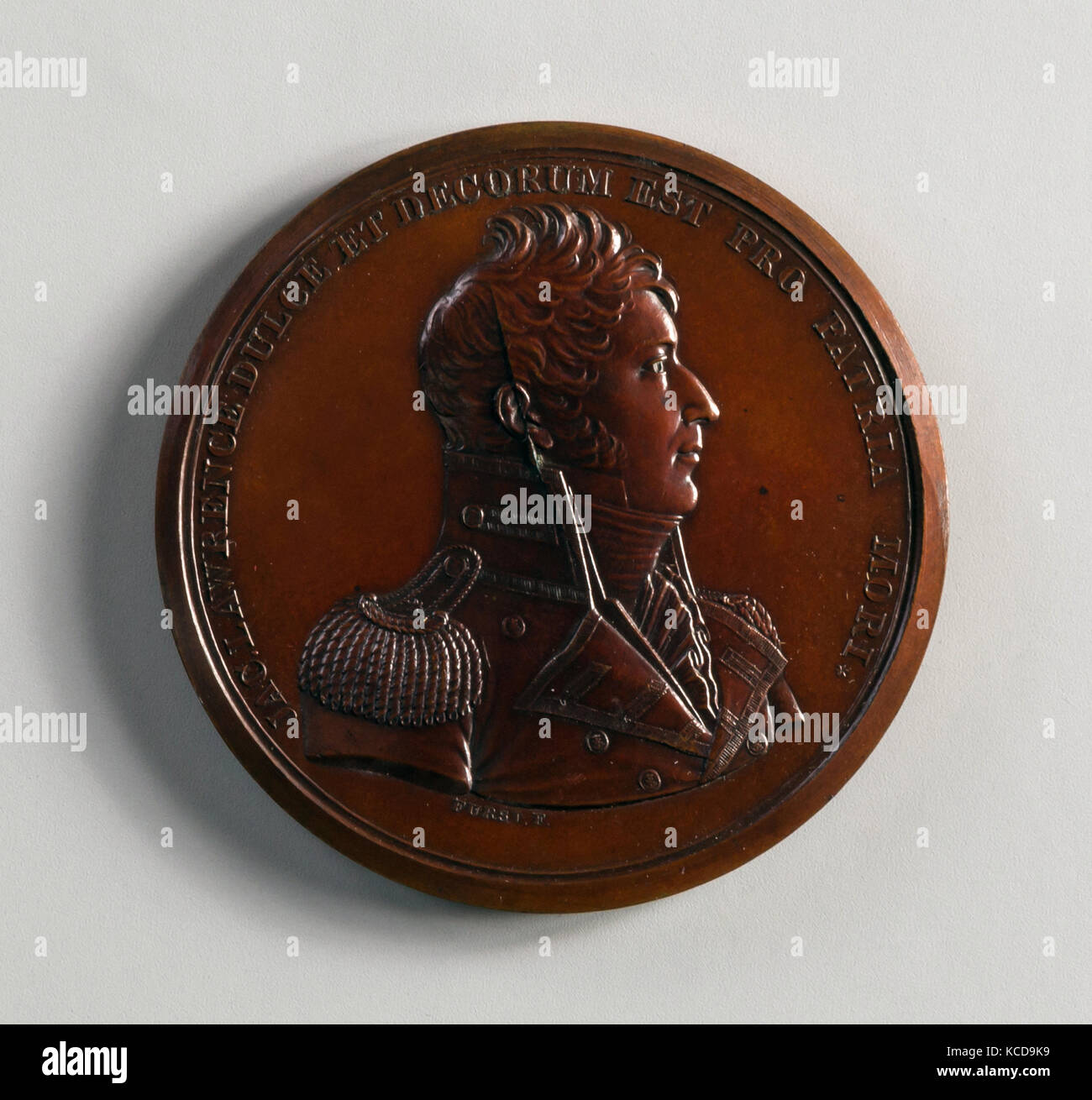 Médaille de Capitaine James Lawrence, Moritz Fürst, 1800-1830 Banque D'Images