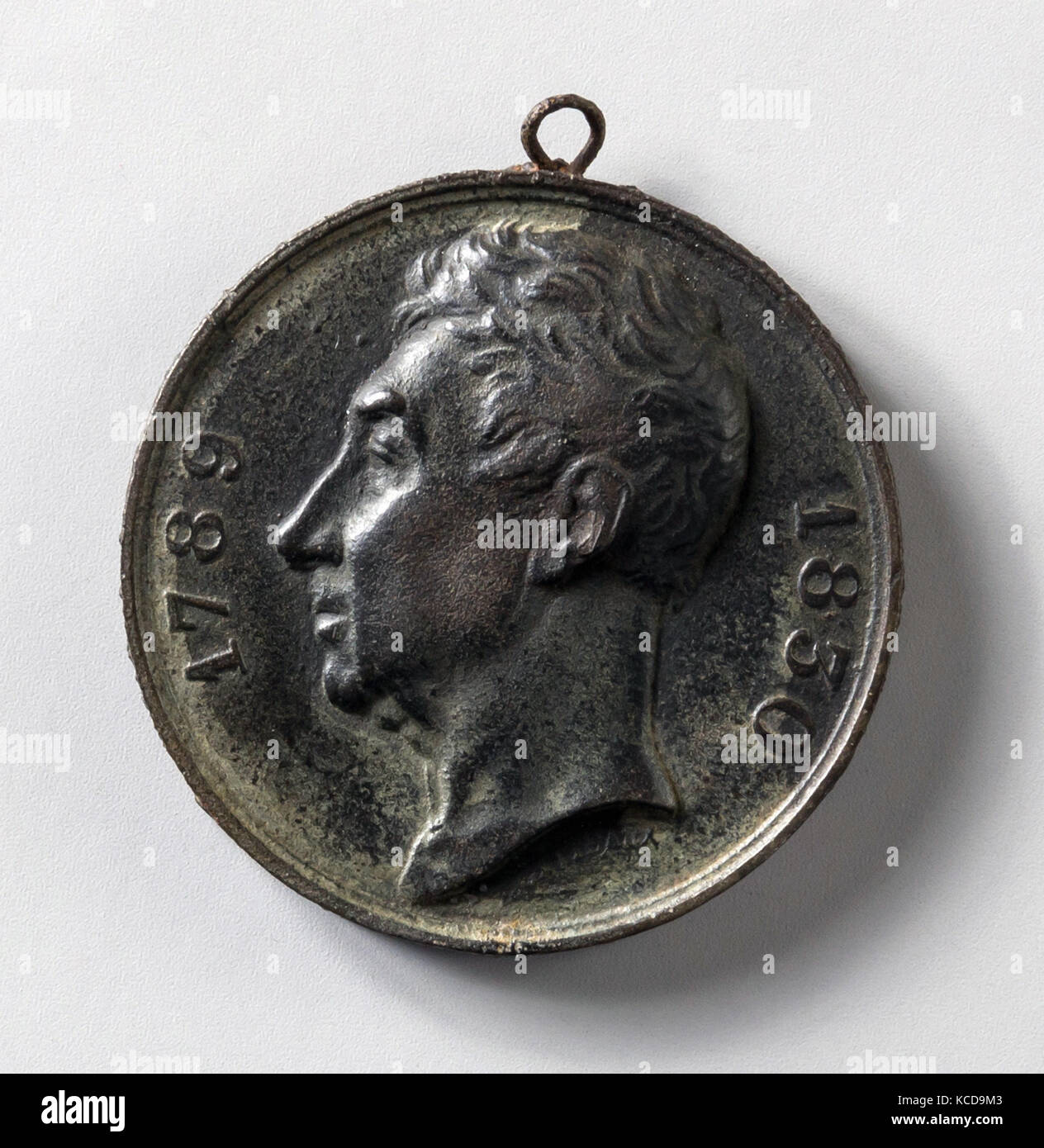 Médaille de la circonscription de Meaux en l'honneur de son adjoint, Jacques Édouard Gatteaux, 1830 Banque D'Images