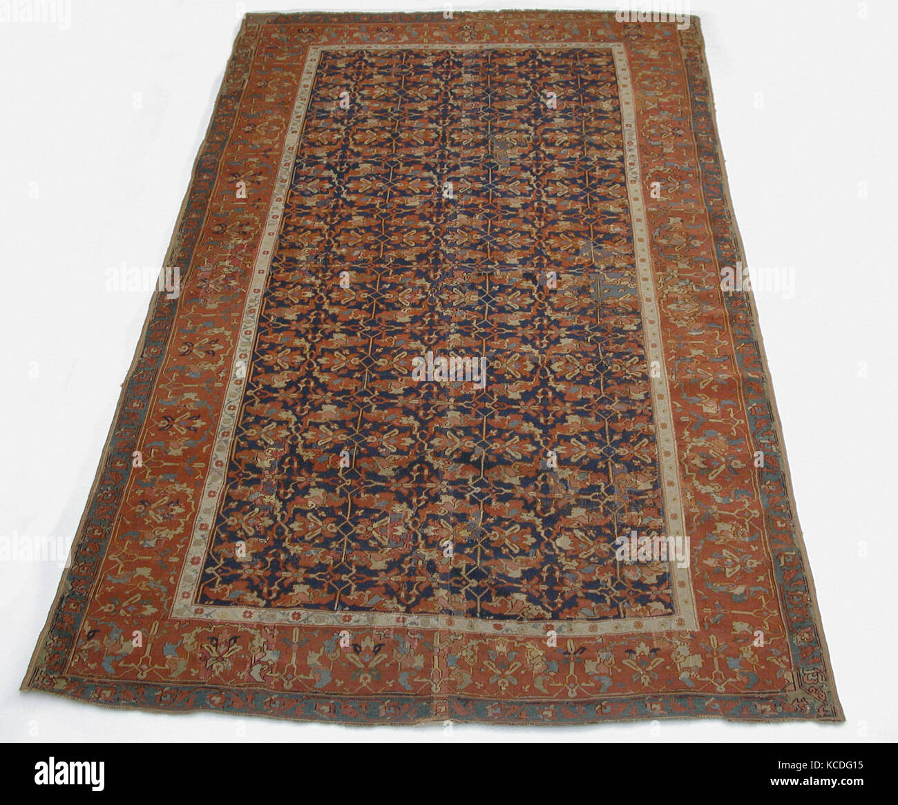 Lotus-Patterned Tapis Ushak, probablement première moitié 16e siècle Banque D'Images