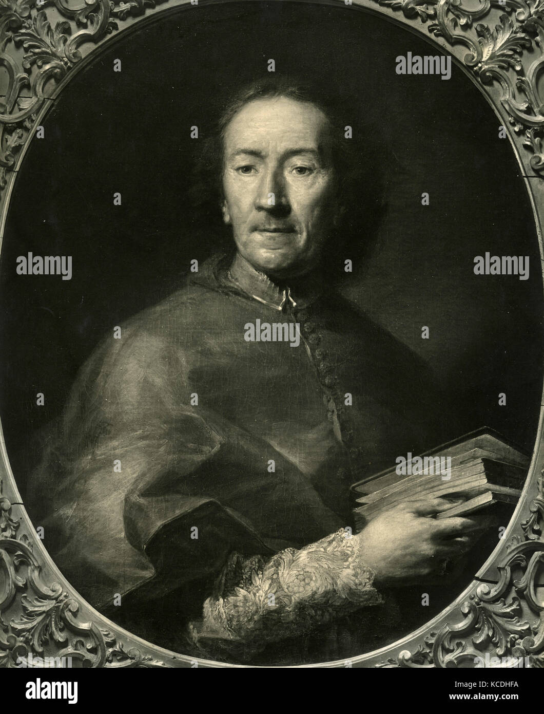 Portrait du Cardinal Francesco Landi, peinture par I. Stern Banque D'Images