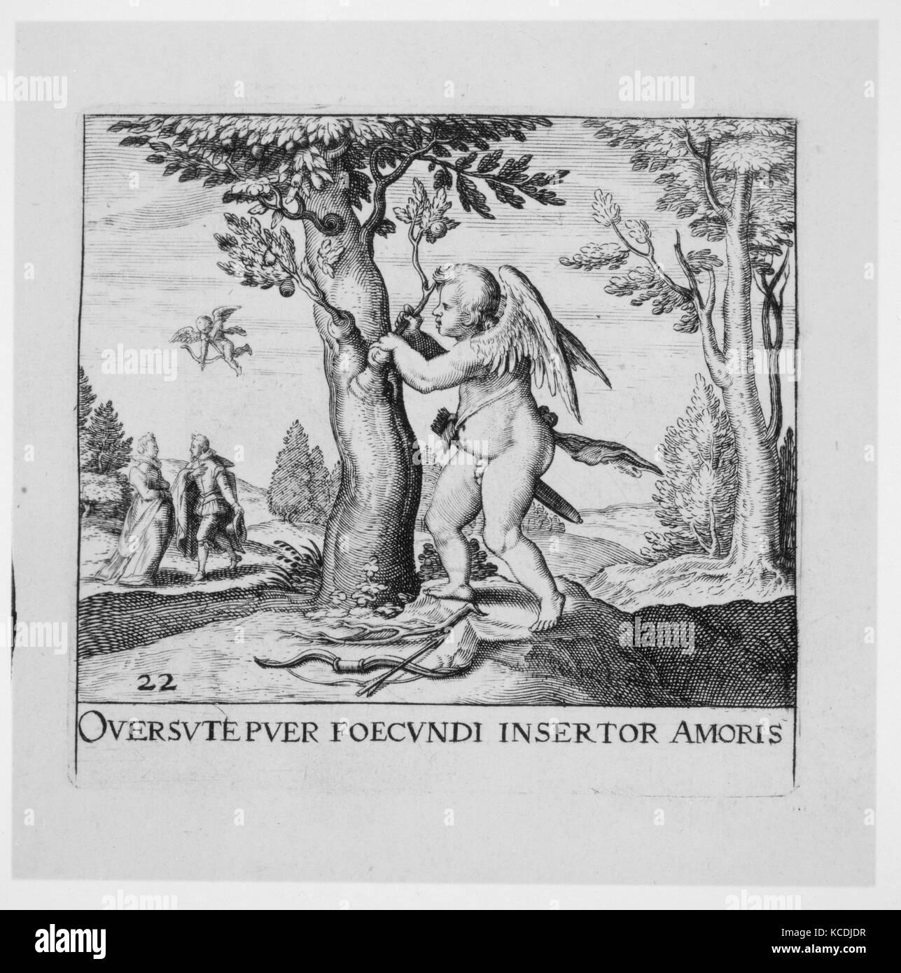Emblèmes Secularia, 1611, gravure, gravure sur bois, 7 1/2 x 5 13/16 x 7/8 in. (19,1 x 14,7 x 2,2 cm), Livres, Theodor de Bry Banque D'Images