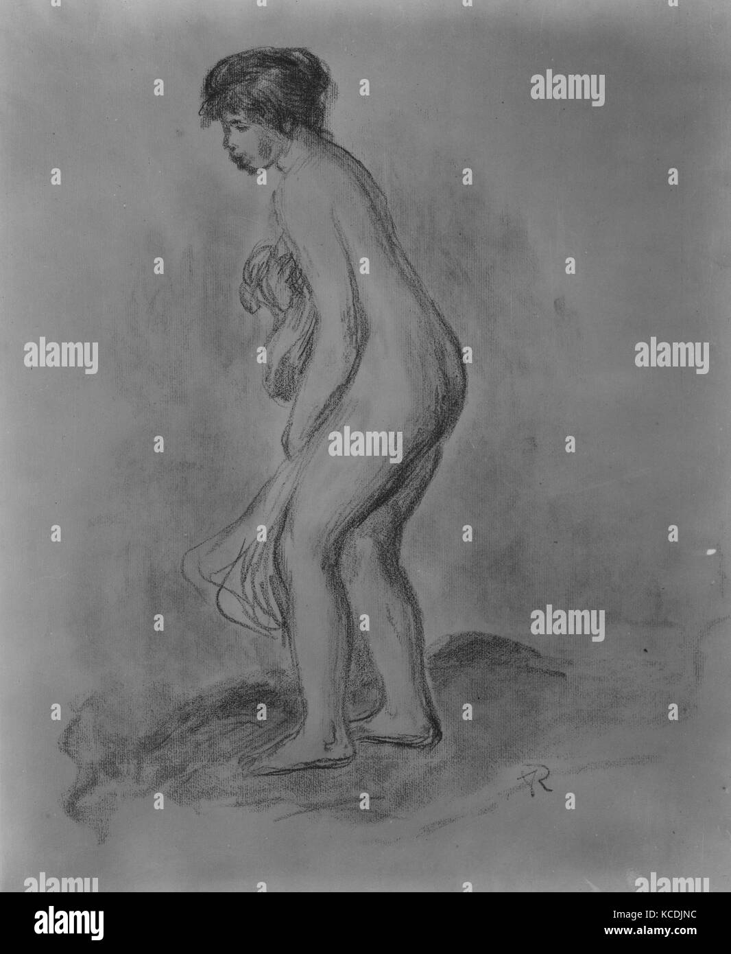 L'article 1896, baigneurs lithographie couleur sur papier vergé blanc cassé, feuille : 25 x 17 5/16 5/16 in. (64,3 x 44 cm), imprimés, Auguste Banque D'Images