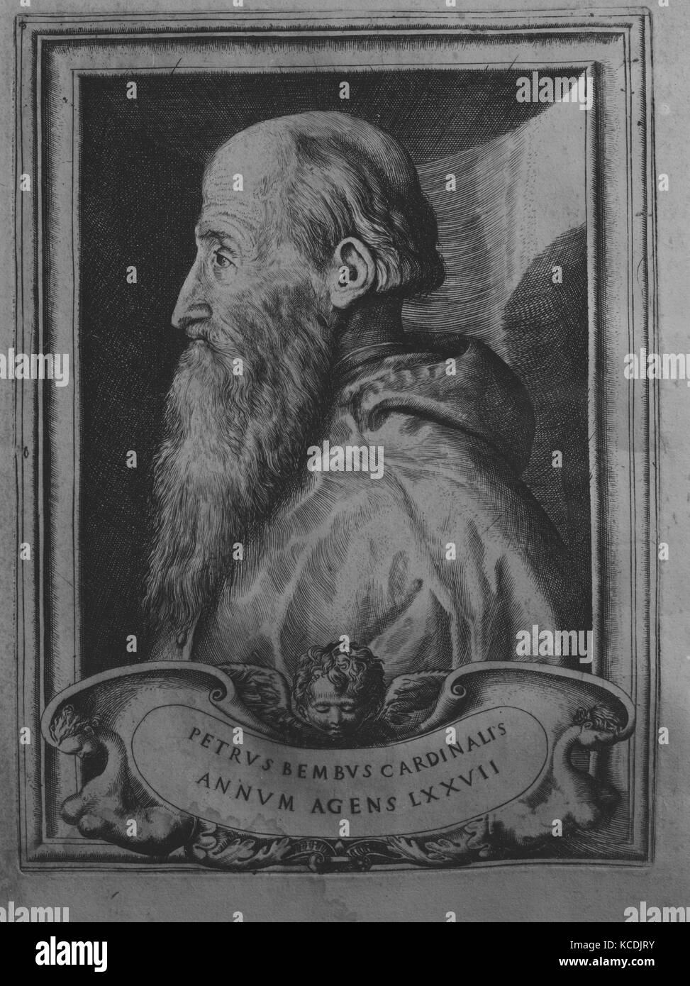 Historiae Venetae. Libri XII, 1551, livre imprimé avec gravure illustration sur la page de titre et portrait gravé., 12 3/4 × 8 15/1 Banque D'Images