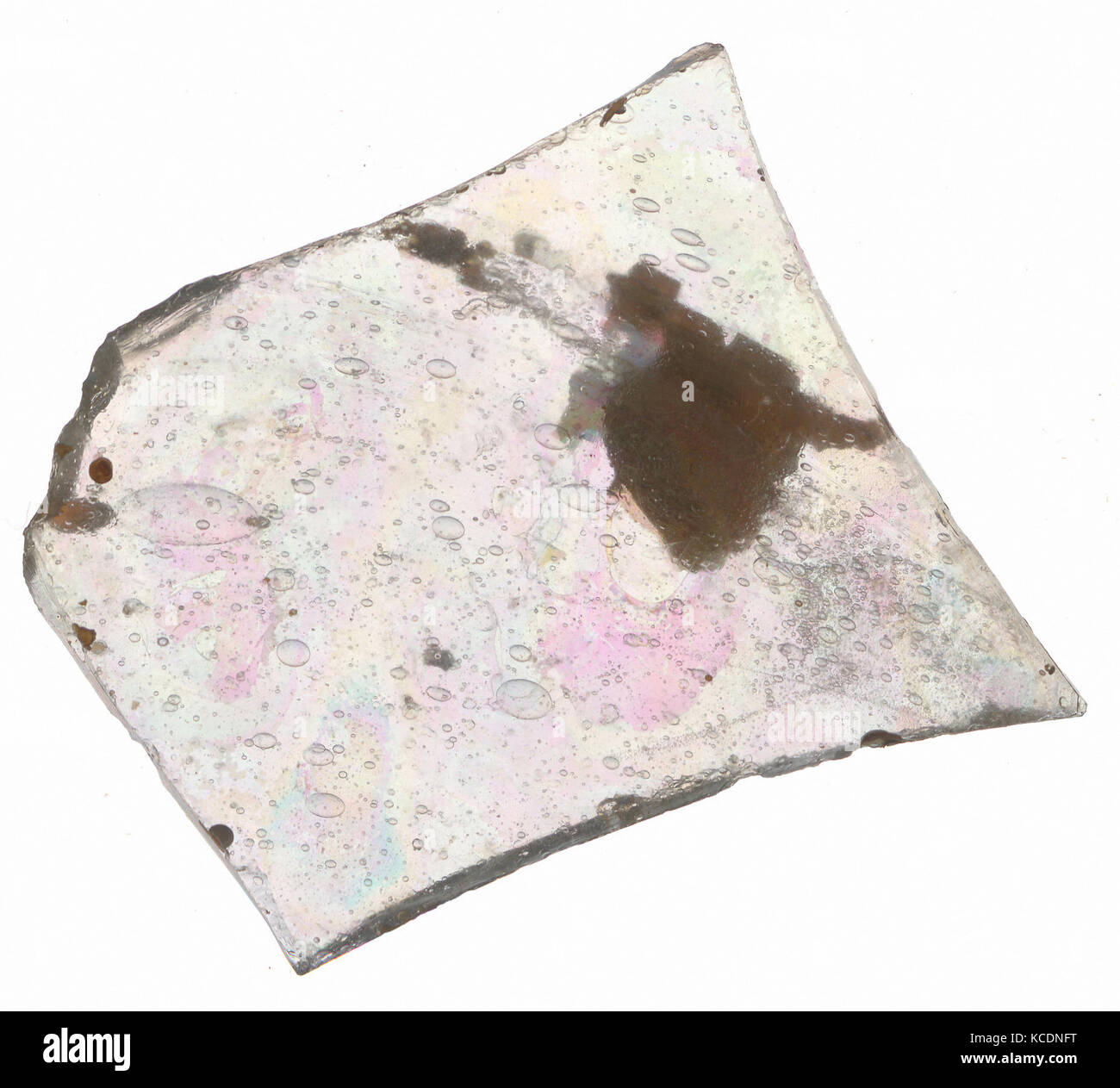 Fragment, 13ème siècle, le Crusader, vitraux, 2 × 2 × 1/16 1/4 3/16 in. (5,2 × 5,7 × 0,4 cm), Glass-Stained Banque D'Images