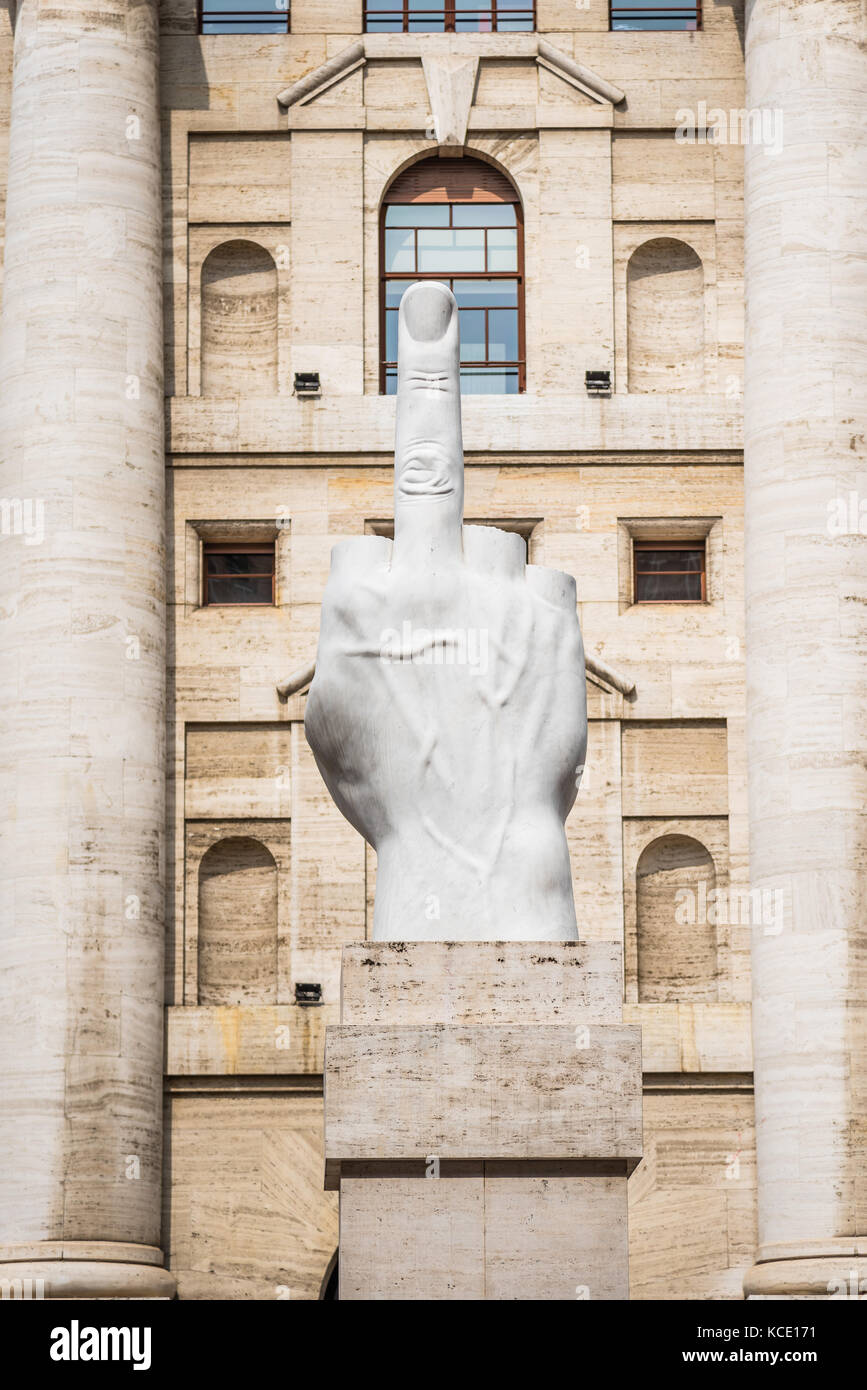 Statue à Milan Banque D'Images