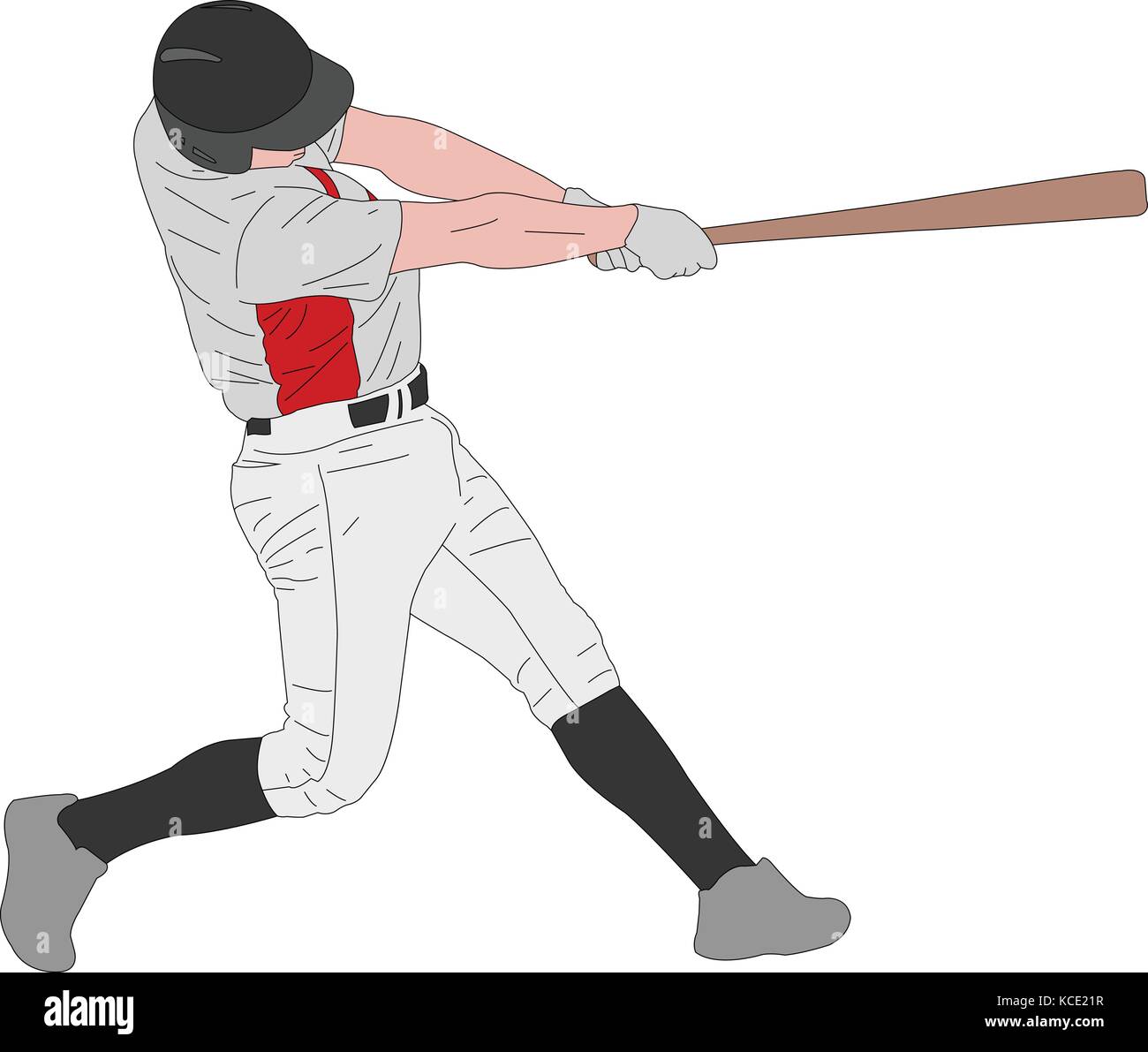 Joueur de baseball, illustration détaillée - vector Illustration de Vecteur
