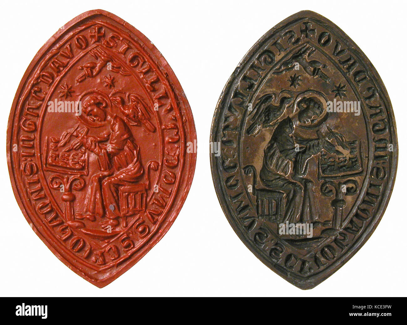 Matrice de sceau, 19e ou 20e siècle (13e siècle Banque D'Images
