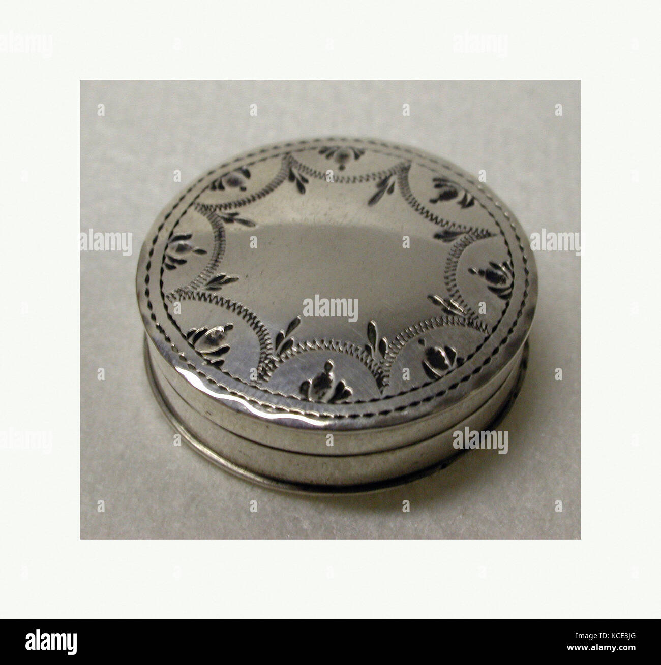 Fort, Samuel Pemberton, 1796-1997, British, Birmingham, argent, Diamètre : 1 in. (2,5 cm), Metalwork-Silver, Samuel Pemberton Banque D'Images