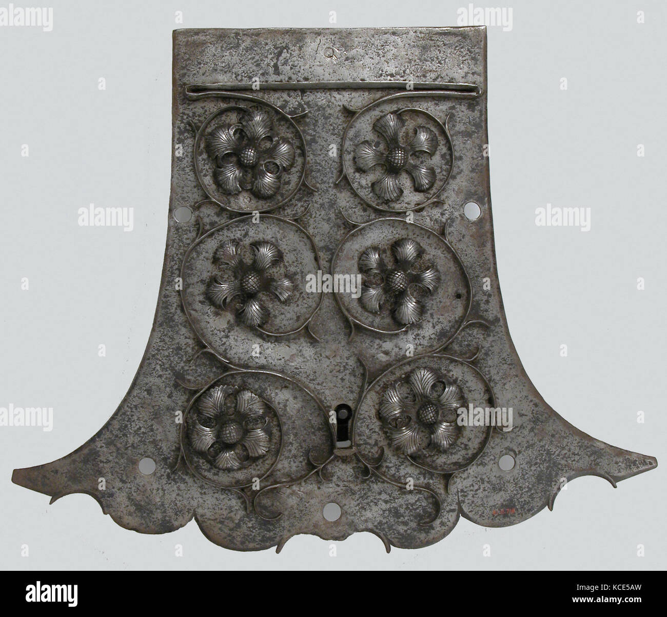 Lock, 16ème siècle, l'allemand, Fer à Repasser, Total : 12 x 15 3/8 x 2 5/16 in. (31,5 x 38,9 x 5,1 cm), Metalwork-Iron, la décoration de Banque D'Images