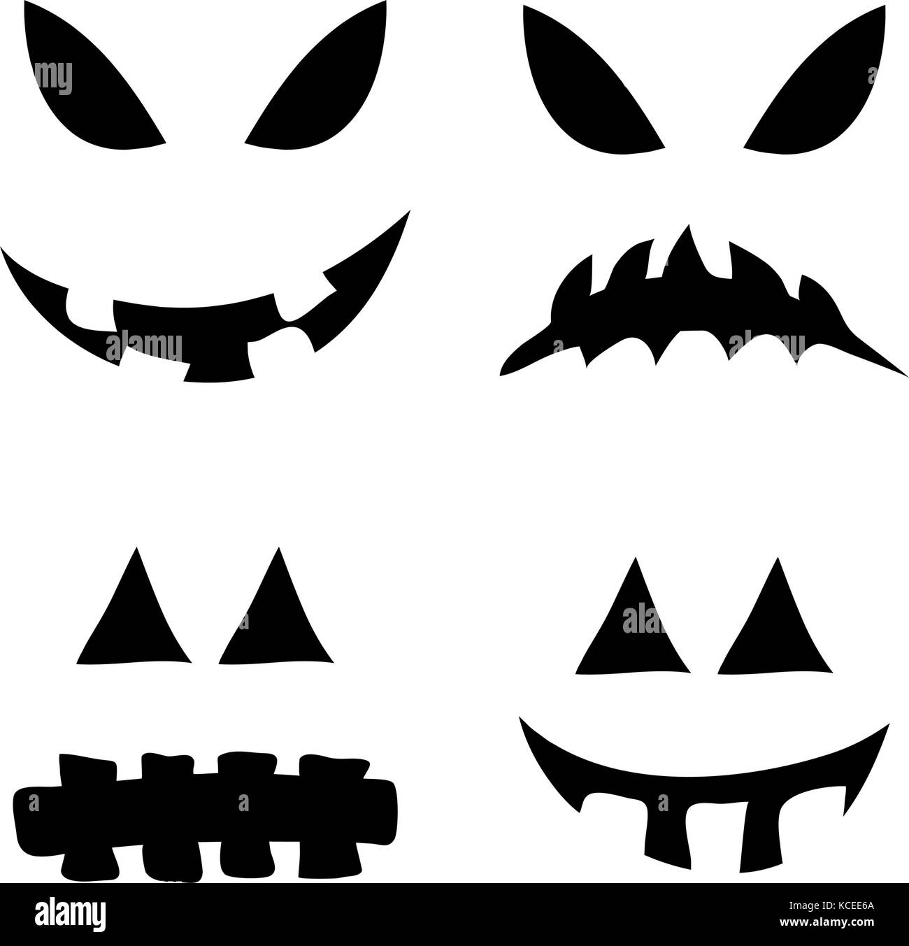 Jack o lantern silhouette sourire symbole vecteur icône concevoir. Belle illustration isolé sur fond blanc Illustration de Vecteur