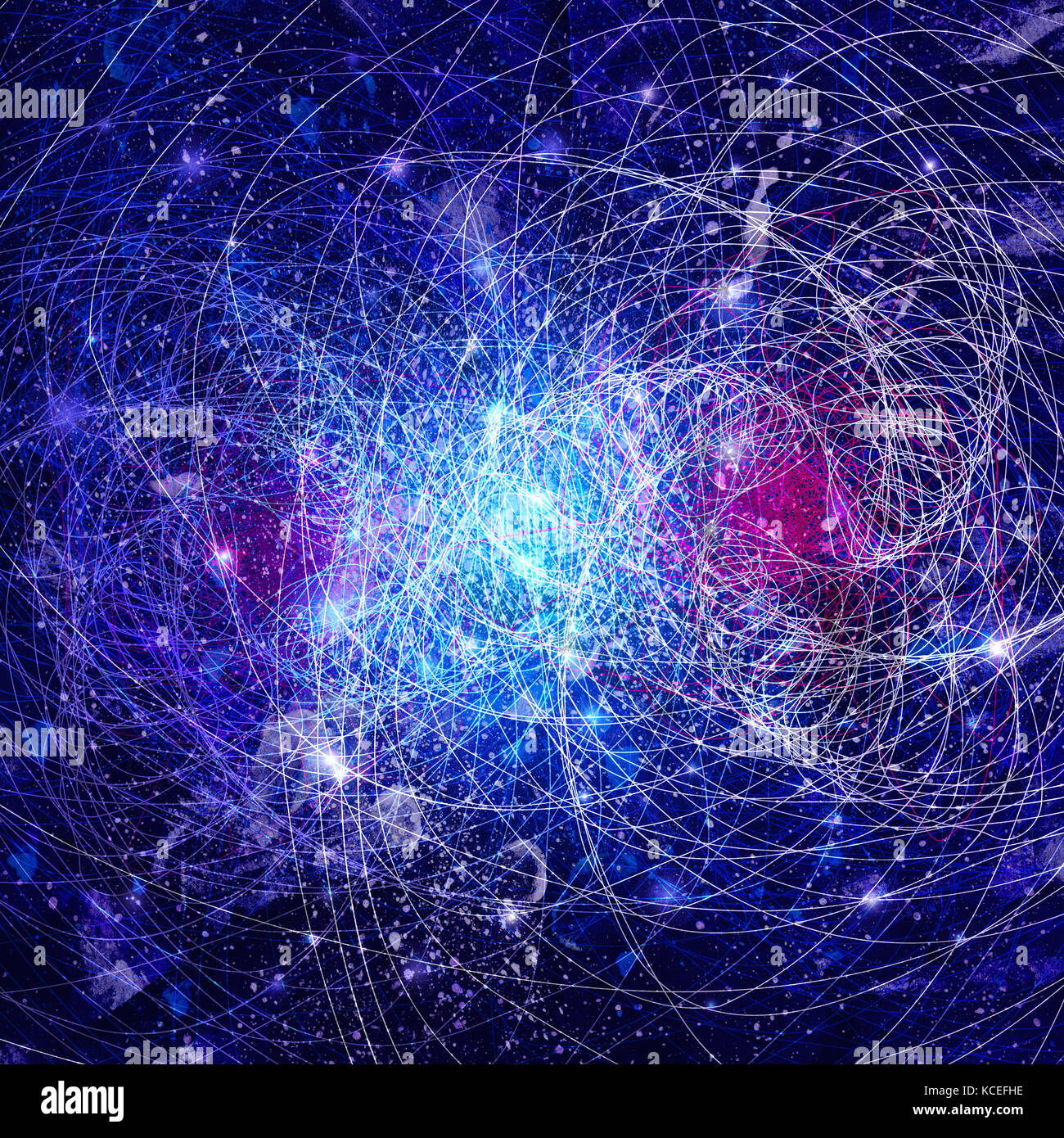 Abstract background aquarelle lumineuse avec éléments lumineux Banque D'Images