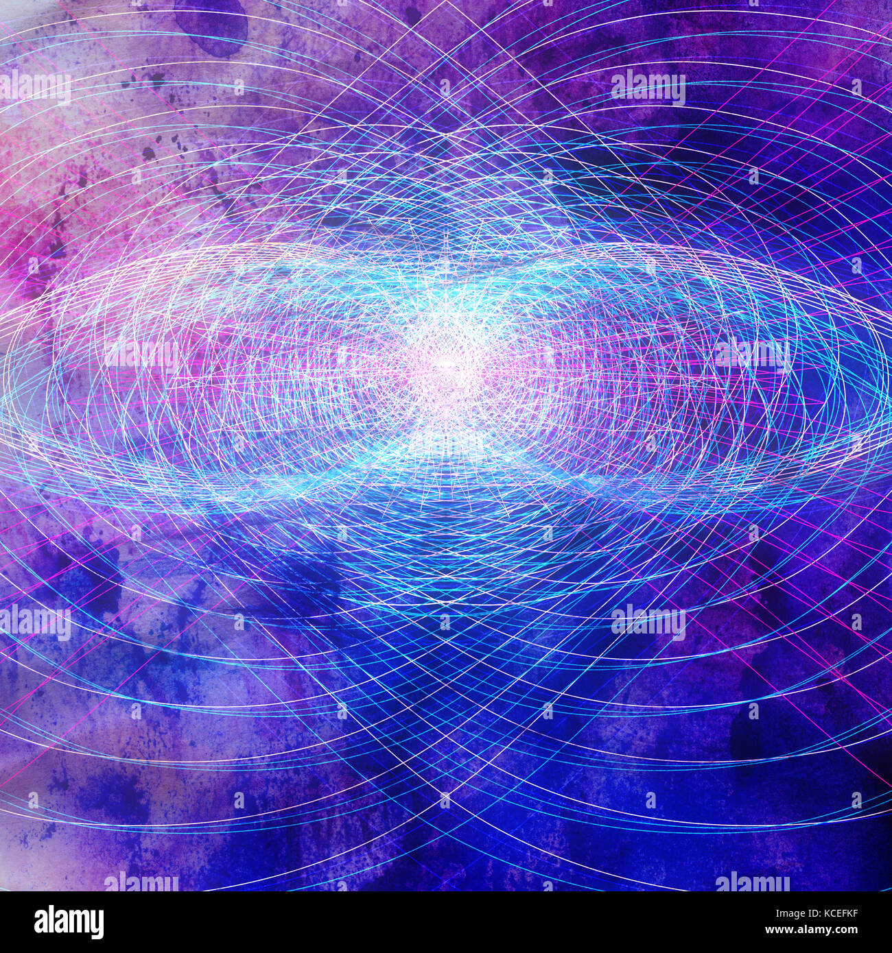 Abstract background aquarelle lumineuse avec éléments lumineux Banque D'Images