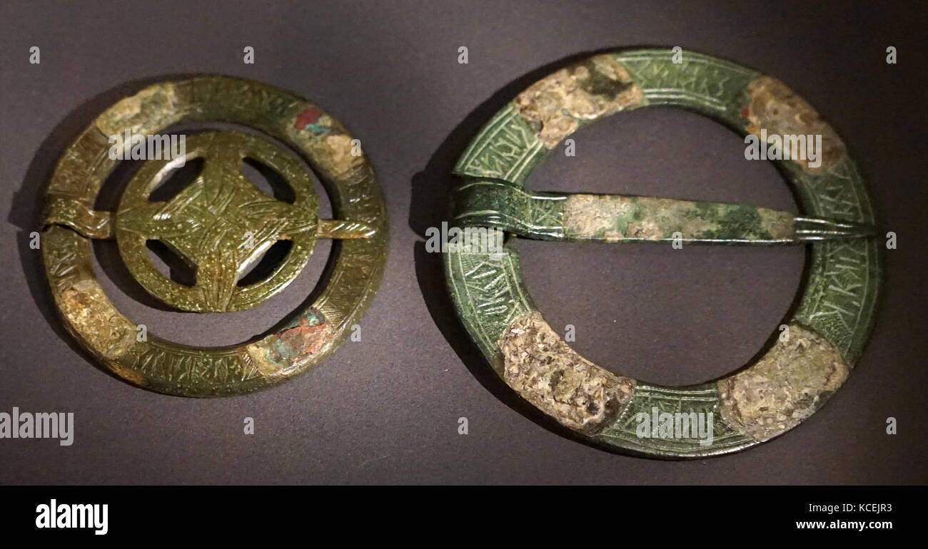 Norvégien islandais ; broches ; Viking ; xie siècle Banque D'Images