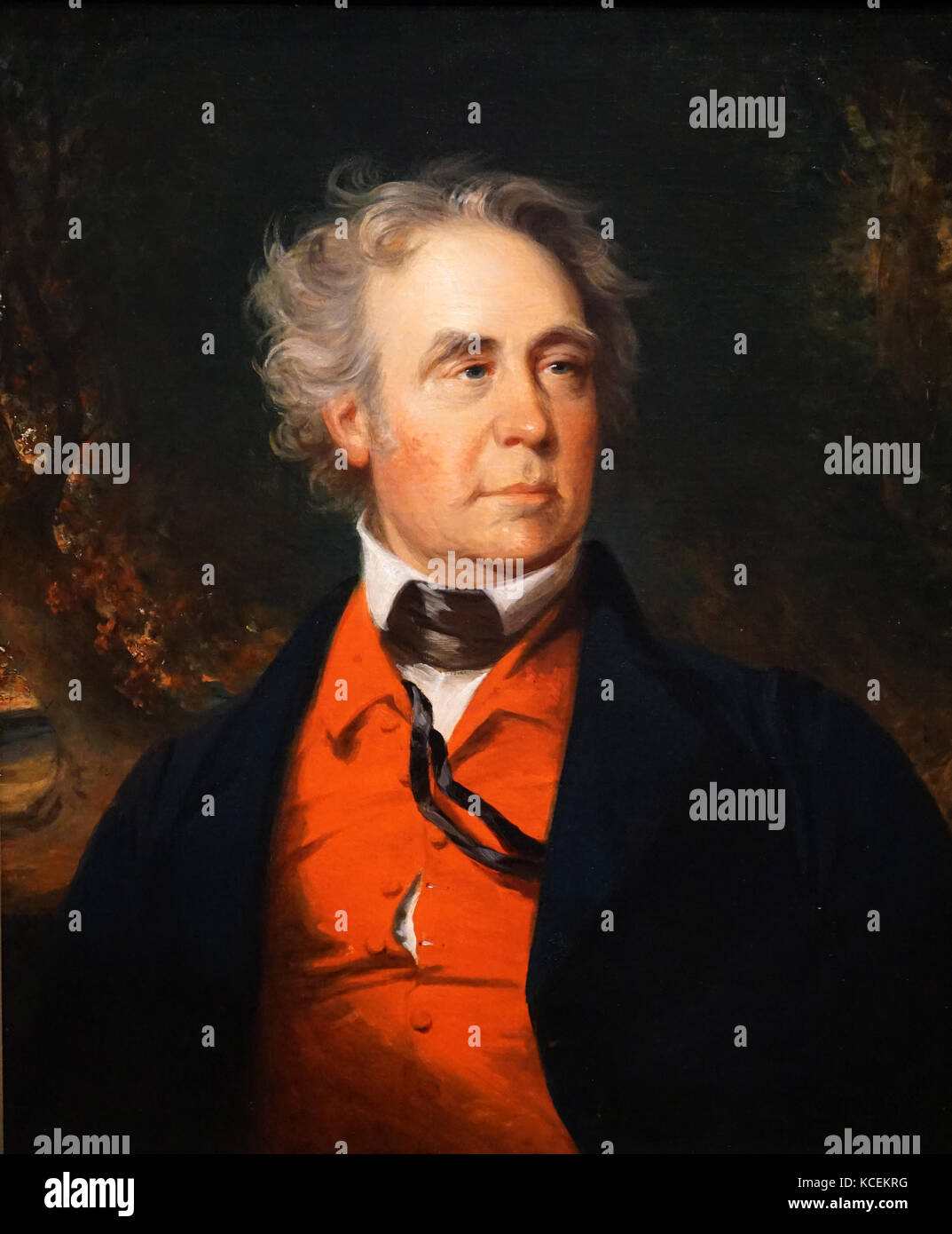 Portrait du Vice-président Richard Mentor Johnson (1 780-1 850). Peint par John Neagle (1796-1865) un peintre américain. En date du 19e siècle Banque D'Images