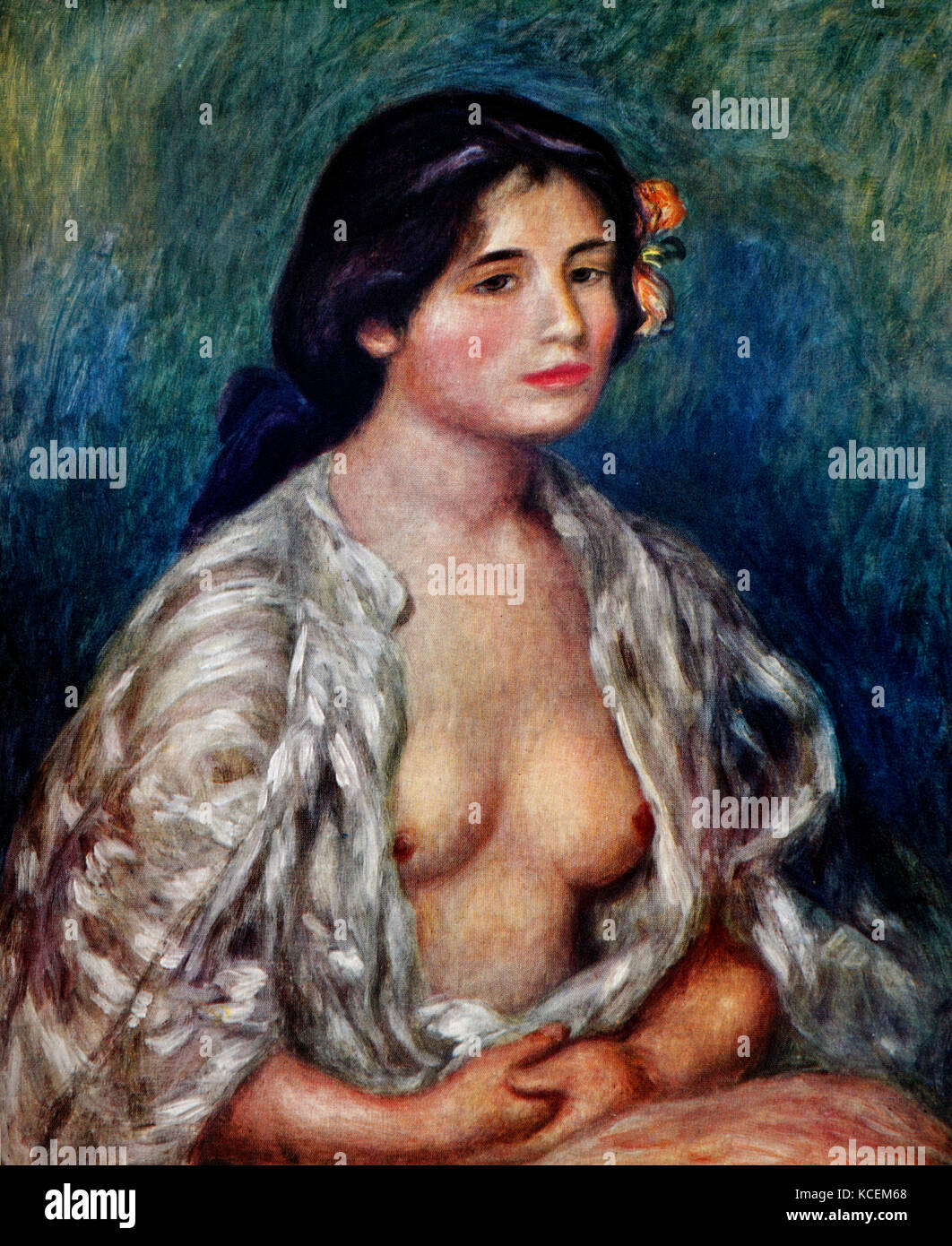 La peinture intitulée 'Diana' par Pierre-Auguste Renoir (1841-1919) un artiste français du style impressionniste. En date du 19e siècle Banque D'Images