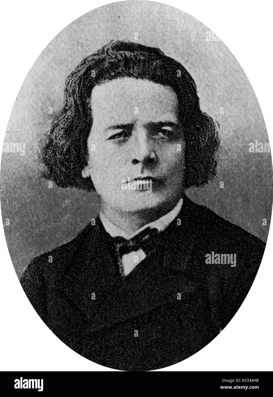 Anton Grigorievitch Rubinstein (1829 - 1894) pianiste, compositeur et chef d'orchestre qui est devenu une figure essentielle dans la culture russe lorsqu'il fonde le Conservatoire de Saint-Pétersbourg. Banque D'Images