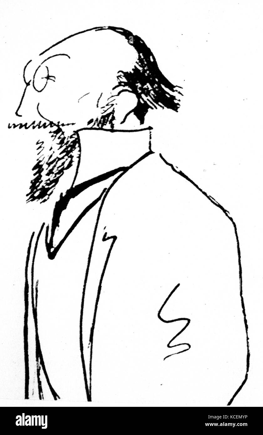 Éric Alfred Leslie Satie (1866 - 1 juillet 1925), qui a signé son nom Erik Satie après 1884, était un compositeur et pianiste français. Satie était un figure au début 20ème siècle typiquement parisien de l'avant-garde. Banque D'Images