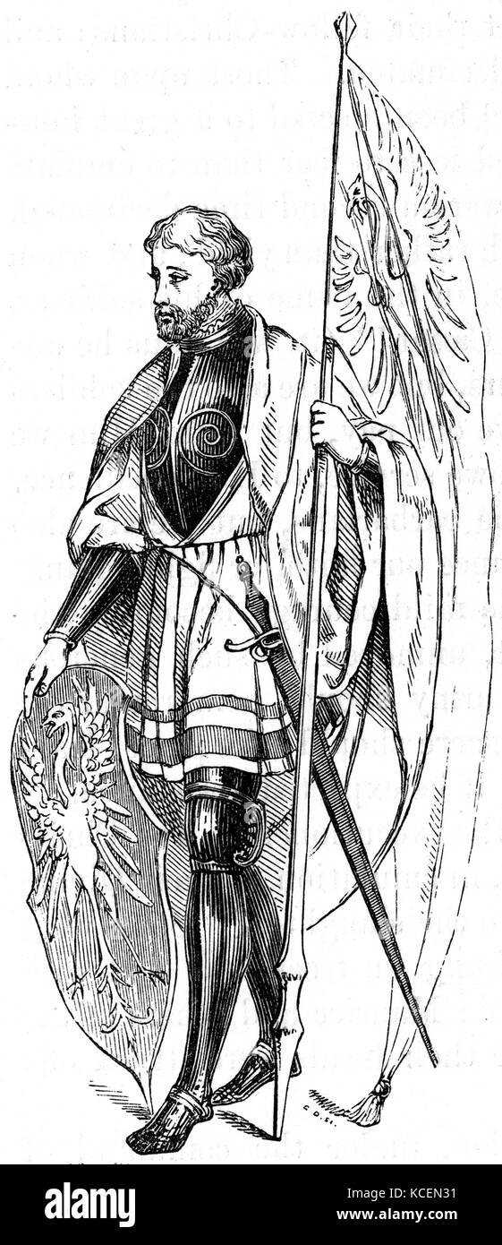 Saint Maurice (également Moritz, Morris, ou Maurice) a été le chef de la légendaire Légion thébaine romain au 3ème siècle, et l'un des préféré et le plus largement vénérés saints de ce groupe. Il était le saint patron de plusieurs professions, les locales, et de royaumes. Il est également hautement révéré saint dans l'Église copte orthodoxe et les églises orthodoxes orientales. Banque D'Images