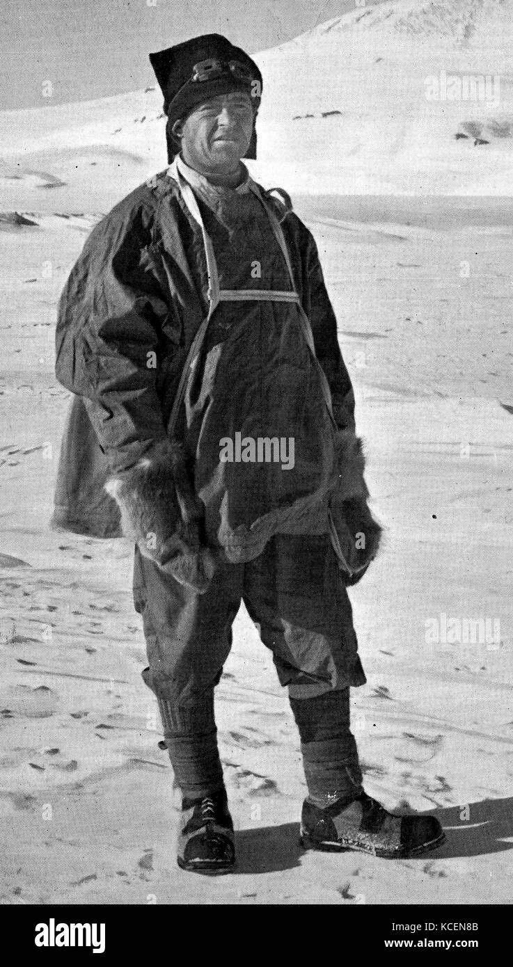 Photographie du capitaine Robert Falcon Scott (1868-1912), un officier de la Marine royale britannique et explorateur de l'Antarctique. En date du 20e siècle Banque D'Images