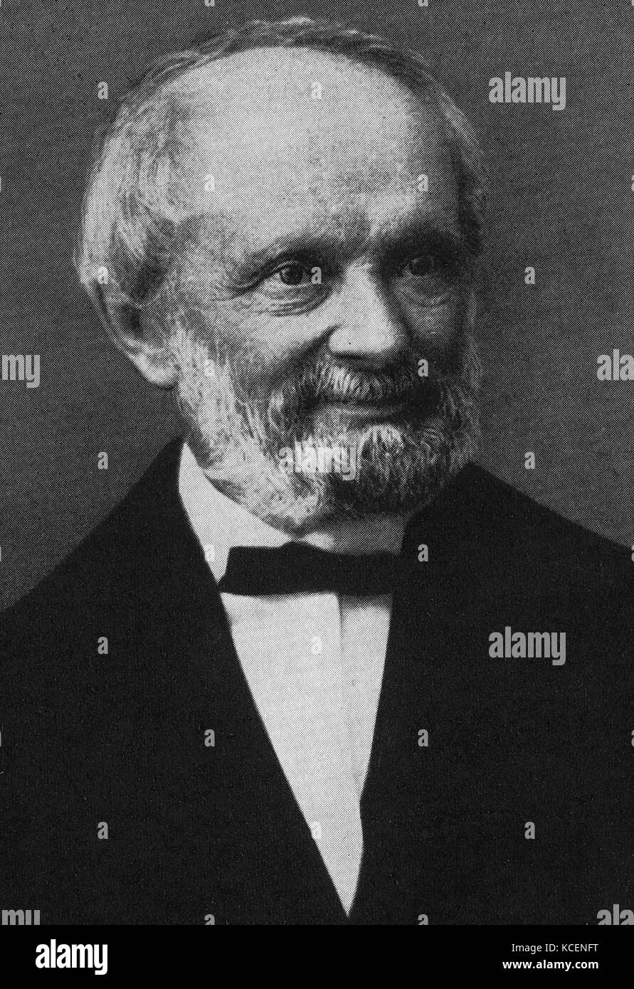 Portrait de Wilhelm Eduard Weber (1804-1891) Physicien allemand et inventeur. En date du 19e siècle Banque D'Images