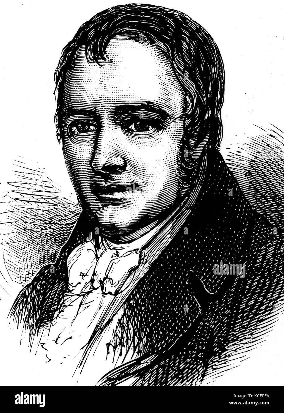 Portrait de Richard Trevithick (1771-1833) Un inventeur britannique et ingénieur des mines. En date du 19e siècle Banque D'Images