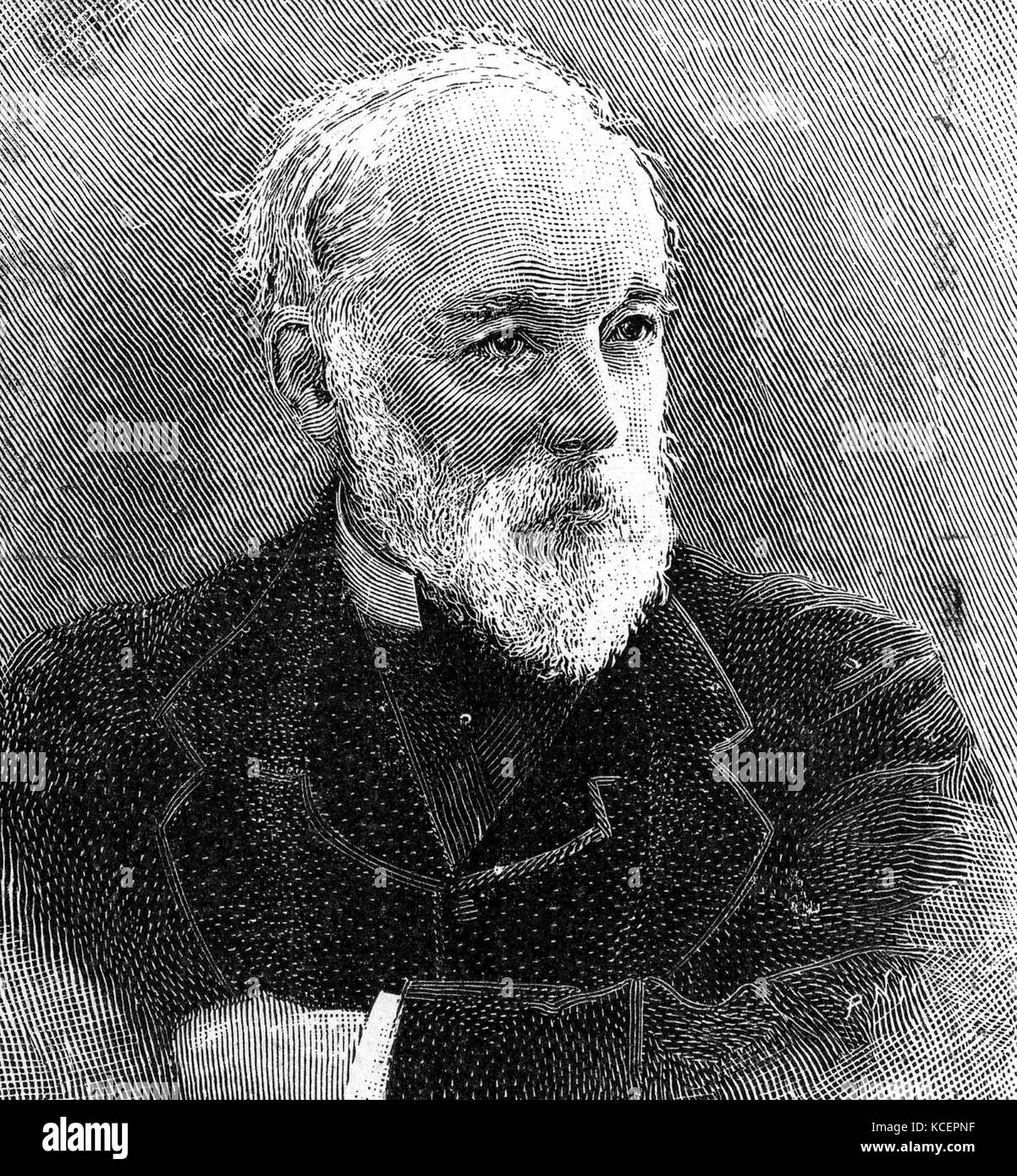 Portrait of a smiling man with beard. En date du 18e siècle Banque D'Images