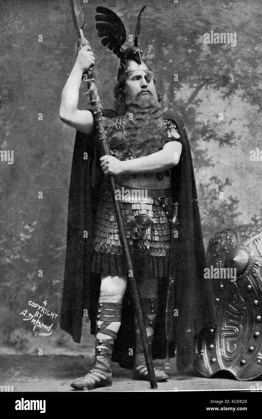 Photographie d'Anton Van Rooy (1870-1932) un baryton-basse et l'acteur. En date du 19e siècle Banque D'Images