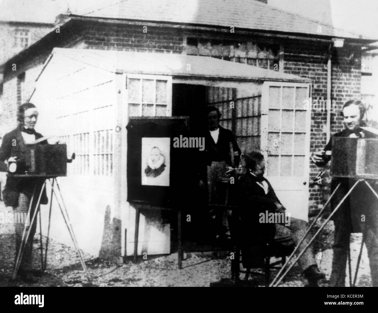 Photographie d'Henry Fox Talbot (1800-1877), un scientifique britannique, inventeur et pionnier de la photographie. En date du 19e siècle Banque D'Images