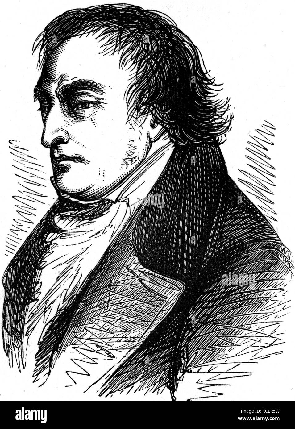 Portrait de Joseph Mallard William Turner (1775-1851) et l'anglais romantique Peintre de paysages. En date du 19e siècle Banque D'Images