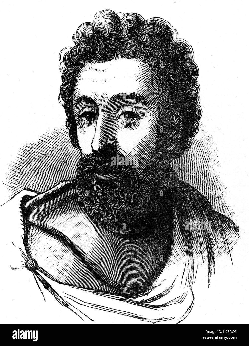 Portrait de William Wallace (1270-1305) un chevalier écossais et l'un des principaux dirigeants au cours de la guerre d'indépendance écossaise. En date du 18e siècle Banque D'Images