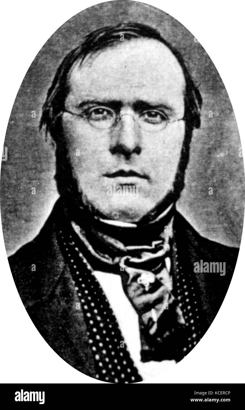 Portrait d'Auguste Volney Waller (1816-1870) un neurophysiologiste britannique. En date du 19e siècle Banque D'Images